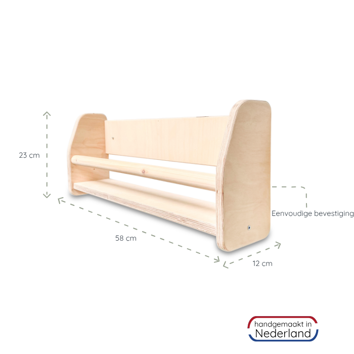Shelfie wandrek | wandplank hout | 1 plank - blank