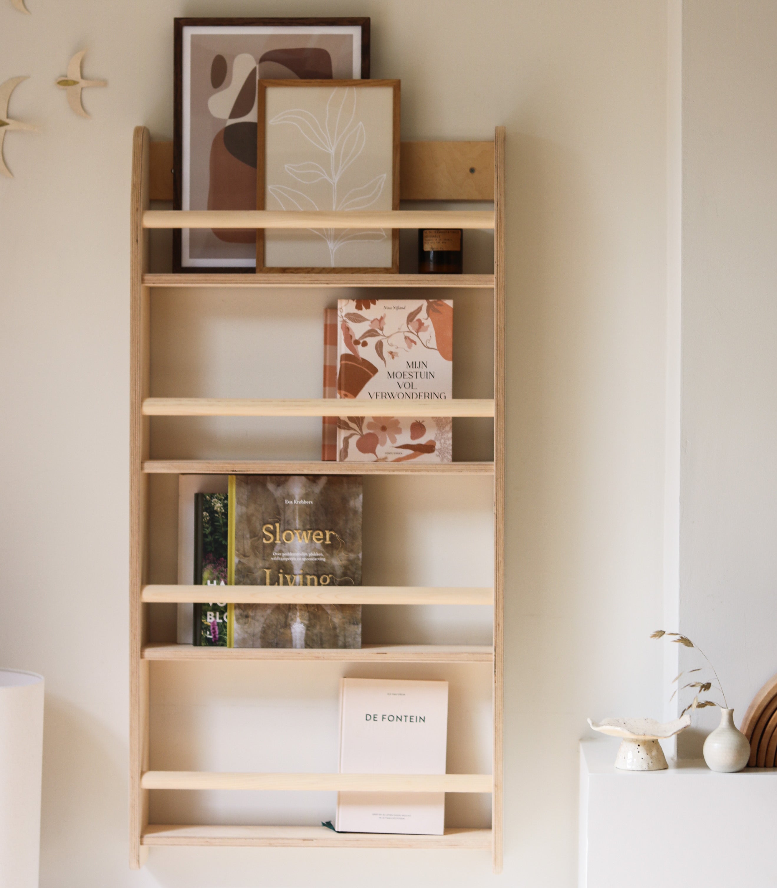 Shelfie wandrek | open kast | 4 planken - blank