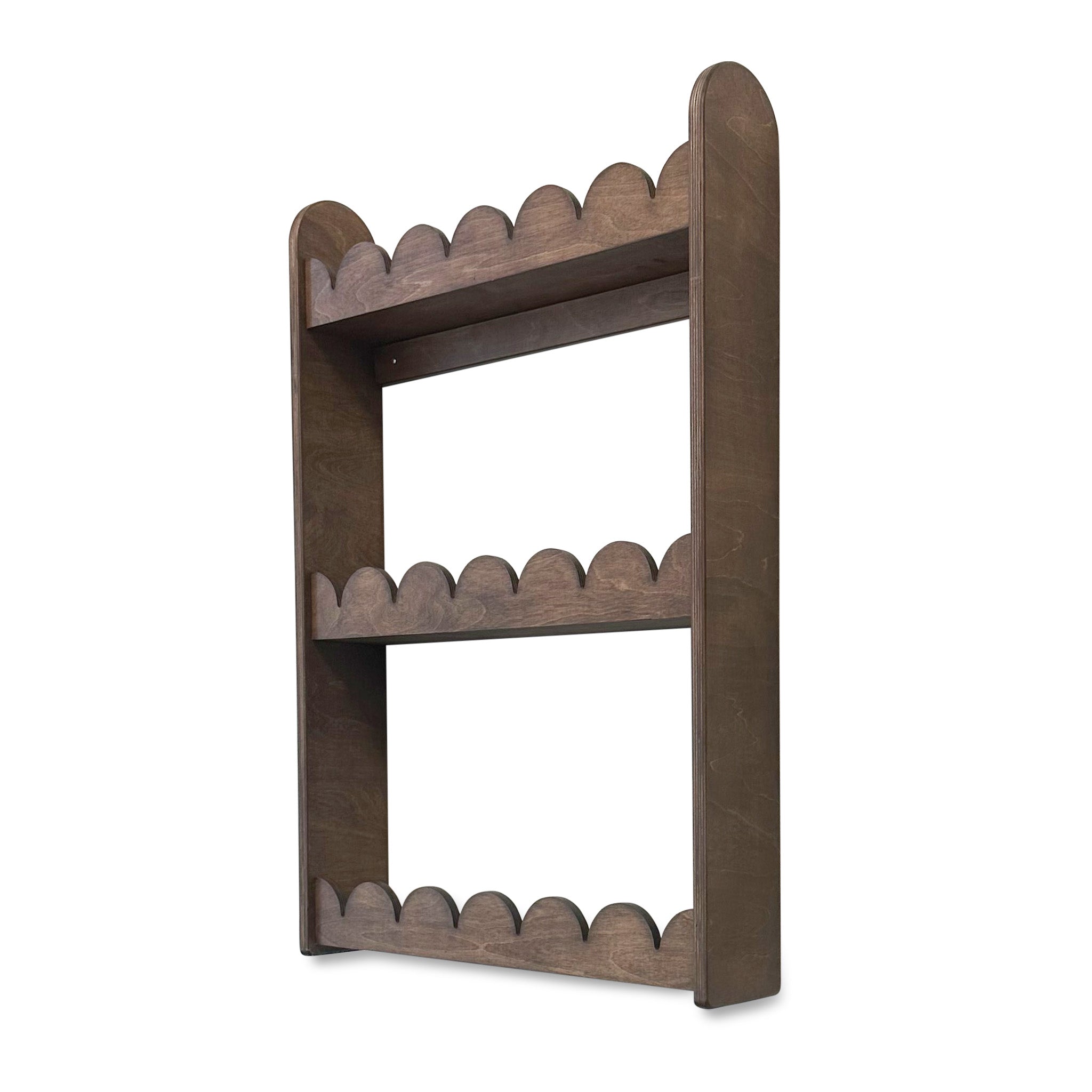 Geschulpte wandplank | 3 plank - wengé gebeitst