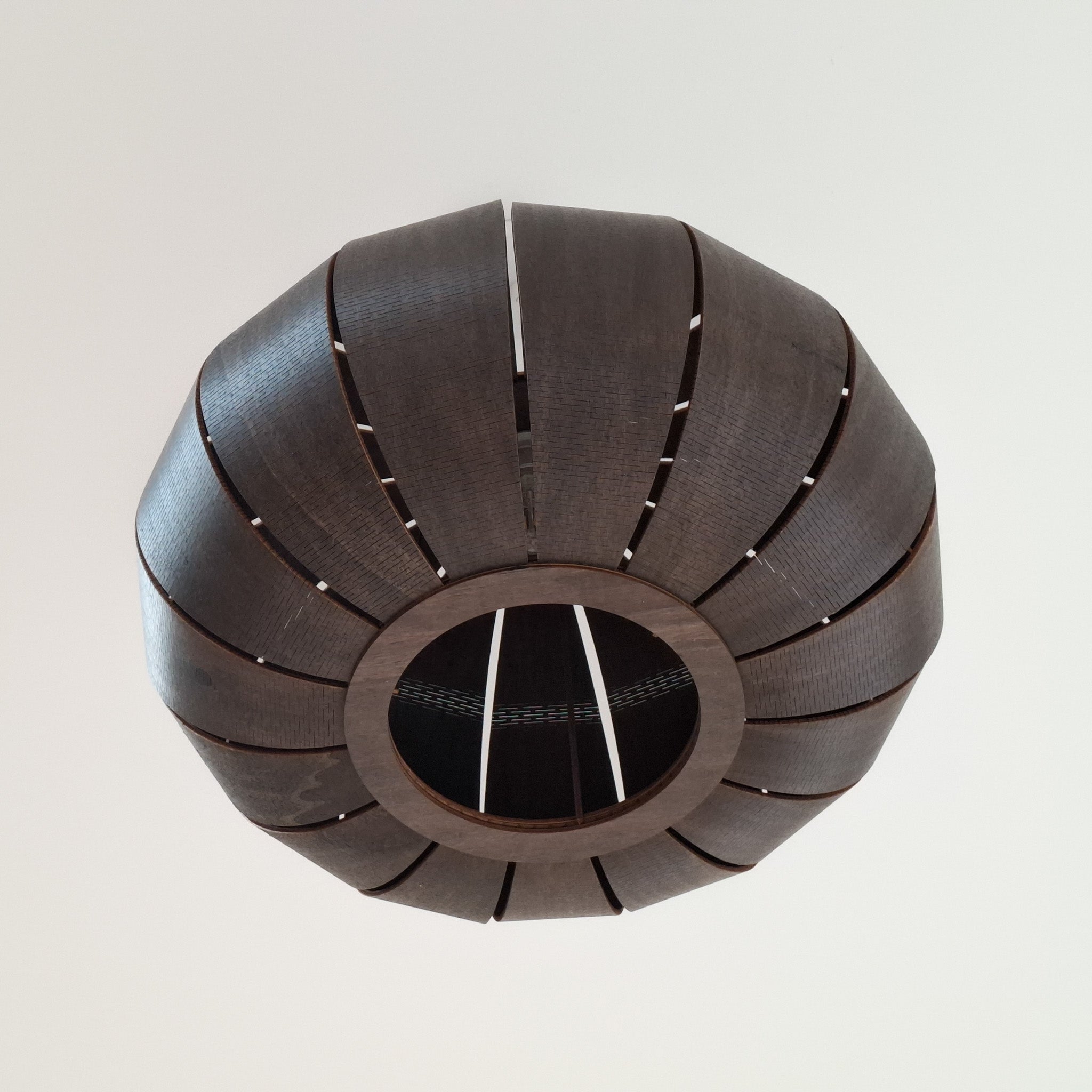 Houten hanglamp Kumo - Ebony 55 cm