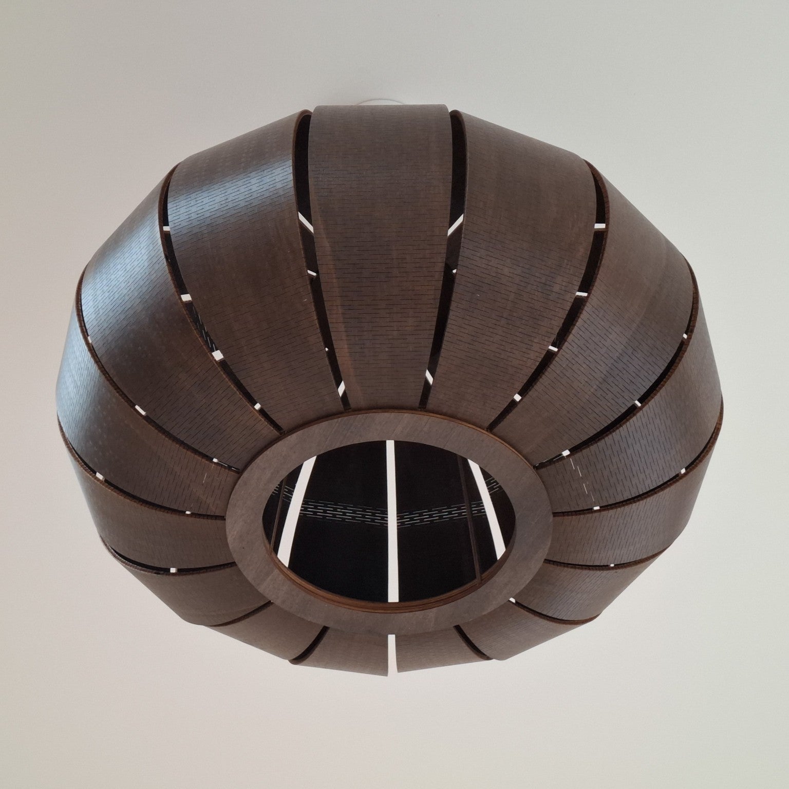 Houten hanglamp Kumo - Espresso 55 cm