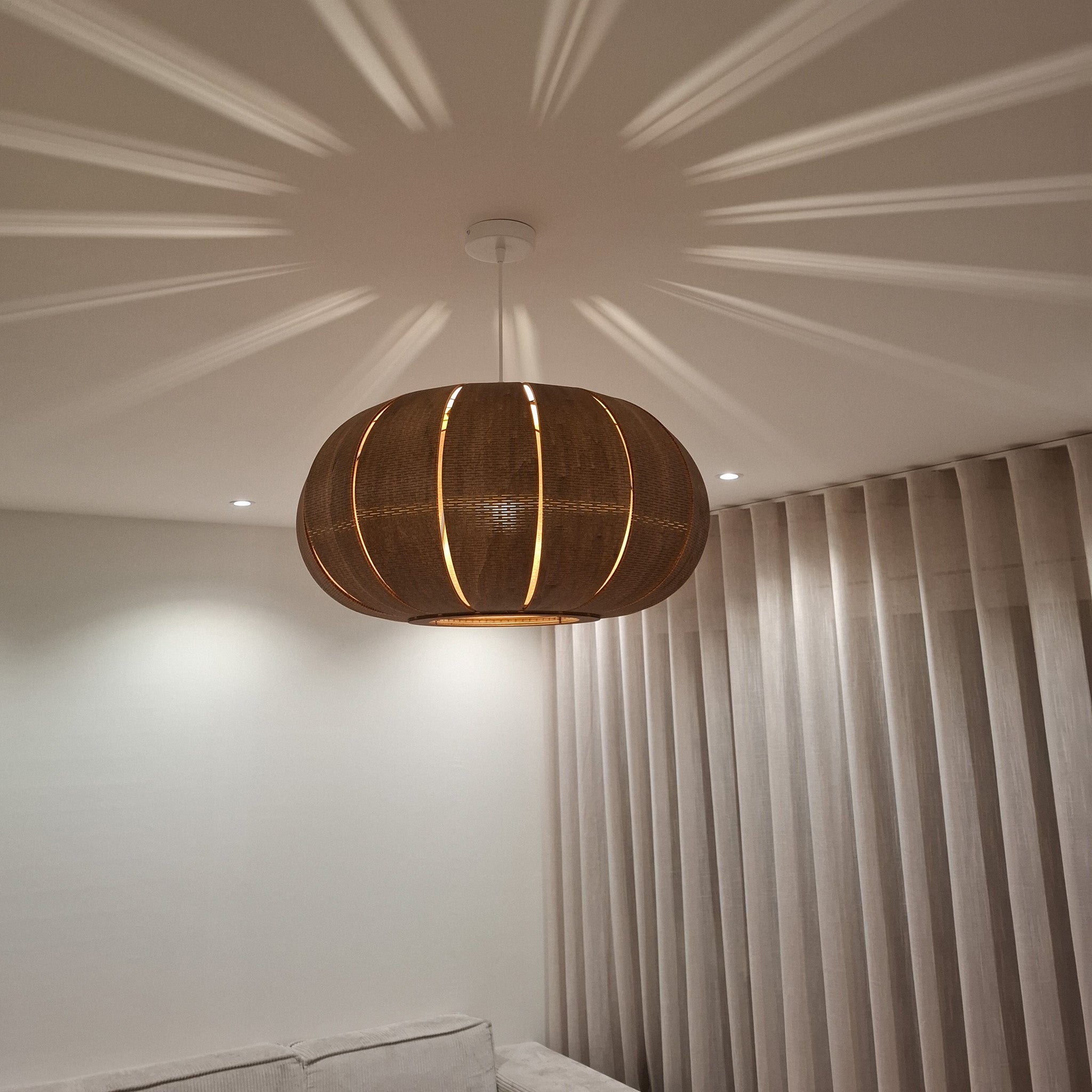 Houten hanglamp Kumo - Oak 55 cm