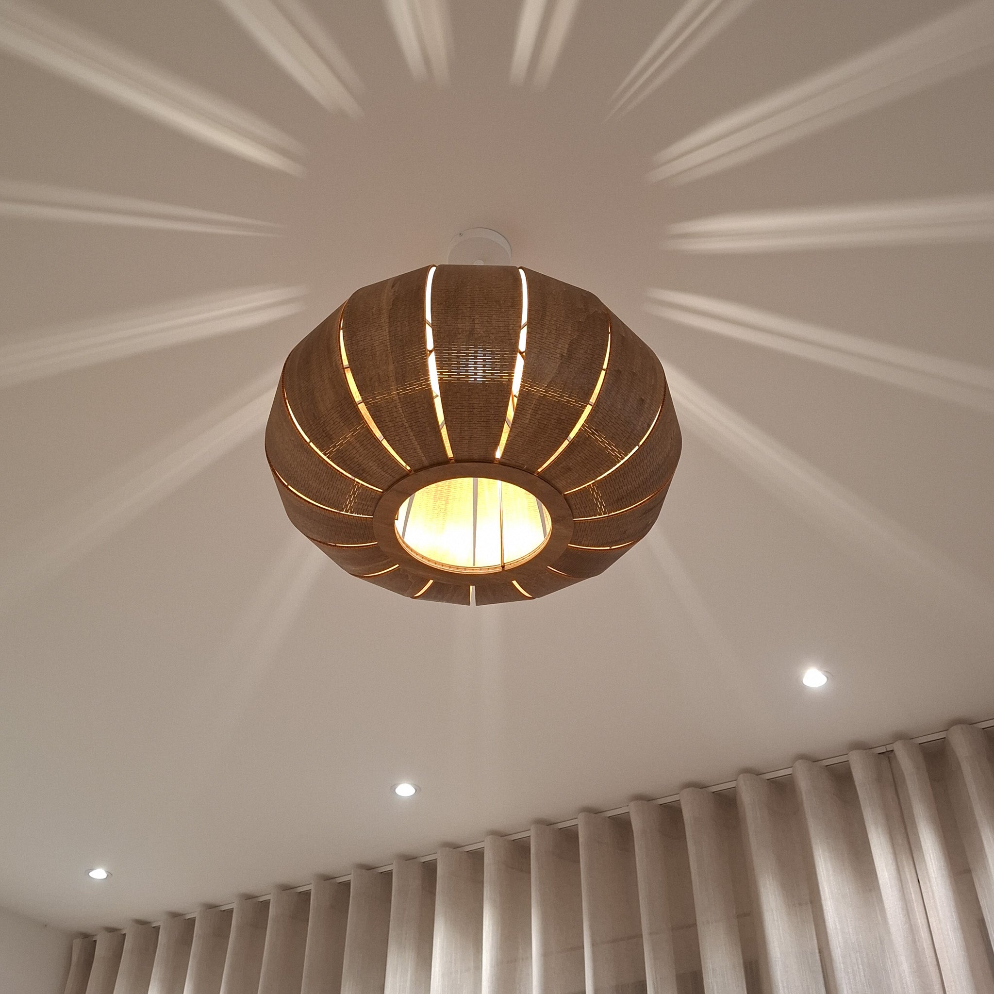 Houten hanglamp Kumo - Oak 55 cm