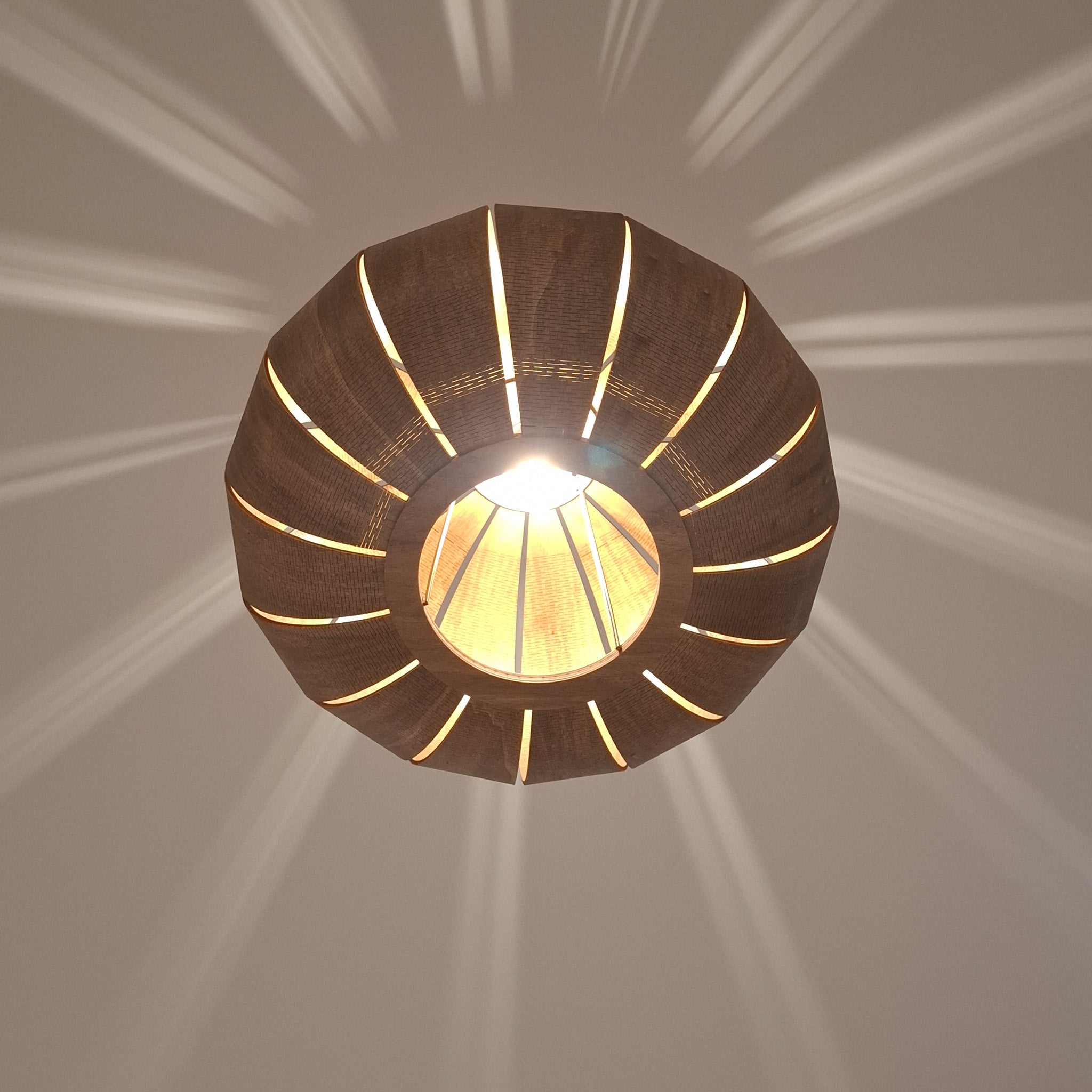 Houten hanglamp Kumo - Oak 55 cm