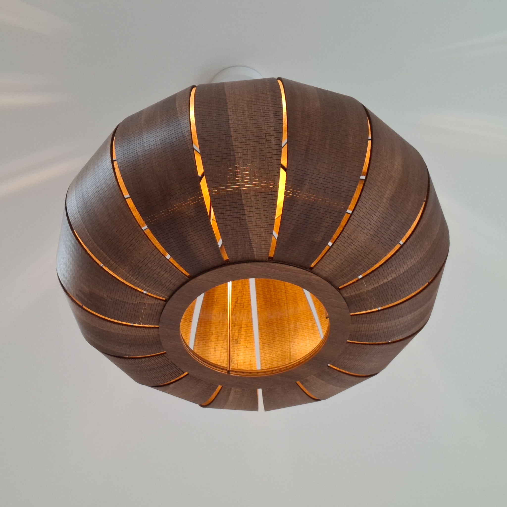 Houten hanglamp Kumo - Walnut 55 cm
